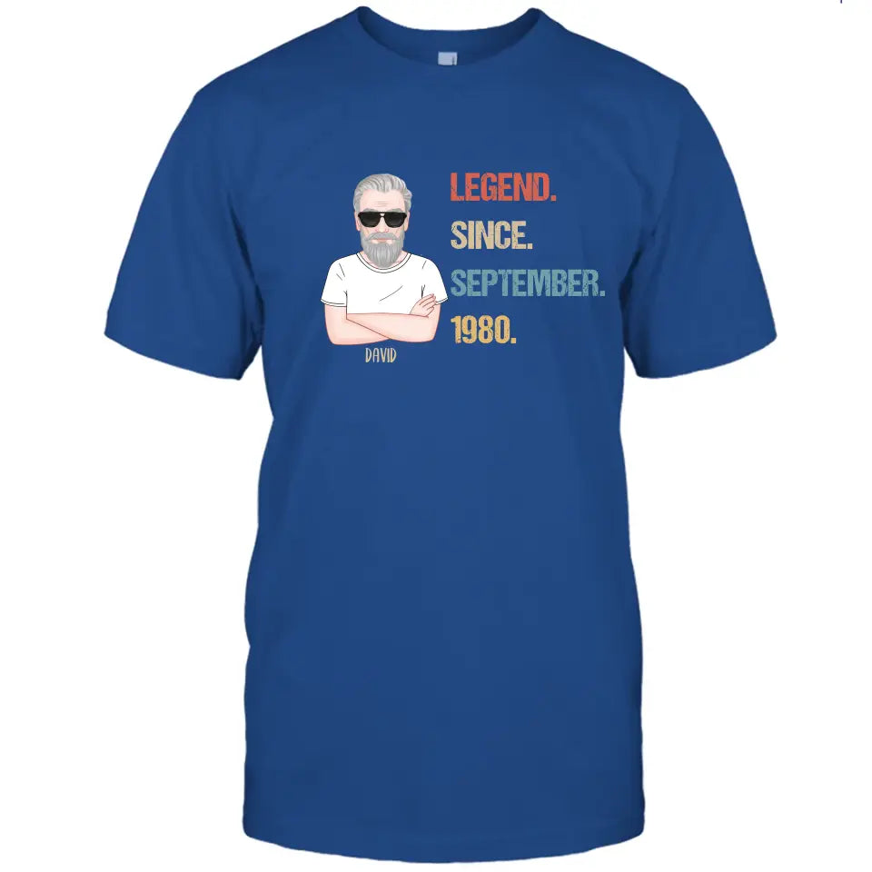 Personalized Birthday Month and Year - Legend Since, Legend Was Born In - Personalized T-Shirt and Hoodie - Gift For Birthday