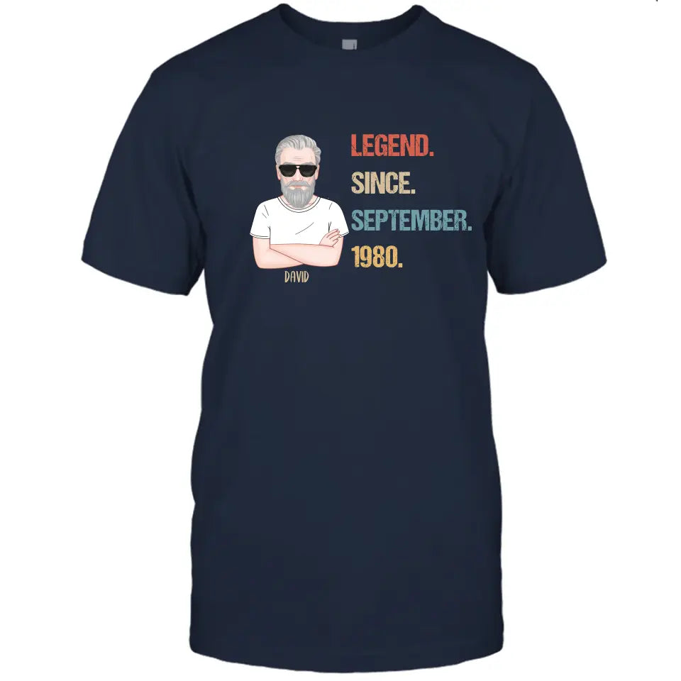 Personalized Birthday Month and Year - Legend Since, Legend Was Born In - Personalized T-Shirt and Hoodie - Gift For Birthday