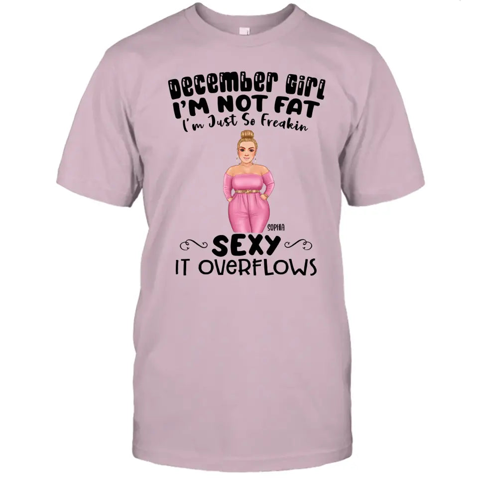 Personalized 12 Birthday Month - I'm Not Fat - Personalized T-Shirt and Hoodie - Gift For Birthday