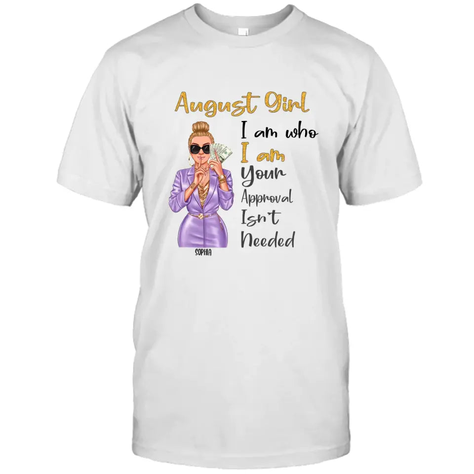 Custom 12 Birthday Month - I Am Who I Am - Personalized T-Shirt and Hoodie - Gift For Birthday