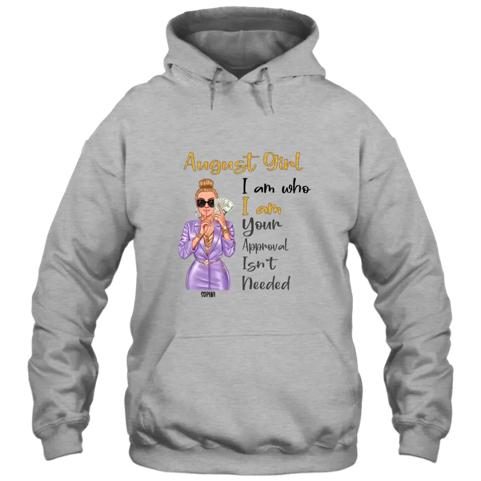 Custom 12 Birthday Month - I Am Who I Am - Personalized T-Shirt and Hoodie - Gift For Birthday