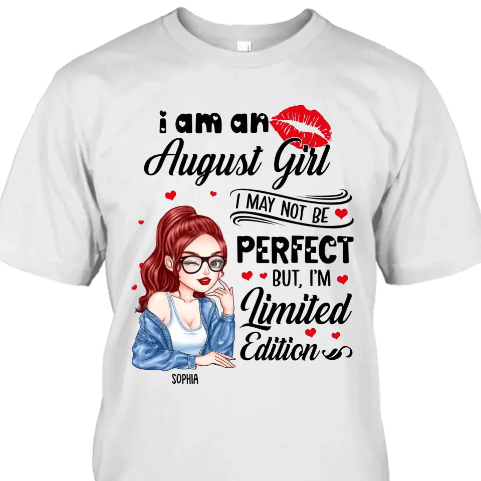 Custom 12 Birthday Month - I'm Limited Edition - Cute Girl - T-Shirt and Hoodie - Gift For Birthday