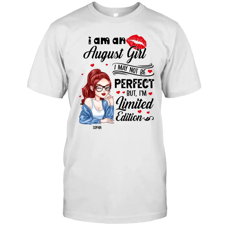 Custom 12 Birthday Month - I'm Limited Edition - Cute Girl - T-Shirt and Hoodie - Gift For Birthday