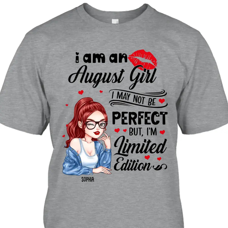 Custom 12 Birthday Month - I'm Limited Edition - Cute Girl - T-Shirt and Hoodie - Gift For Birthday