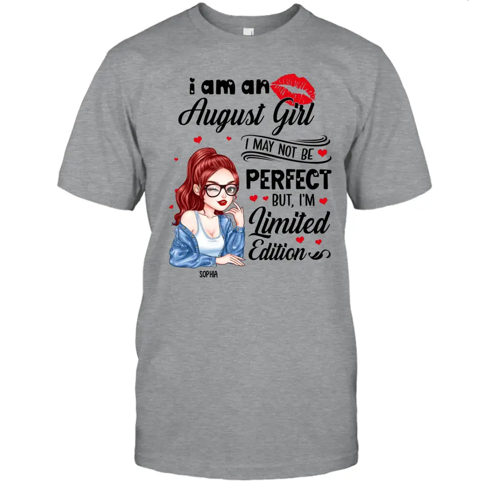 Custom 12 Birthday Month - I'm Limited Edition - Cute Girl - T-Shirt and Hoodie - Gift For Birthday