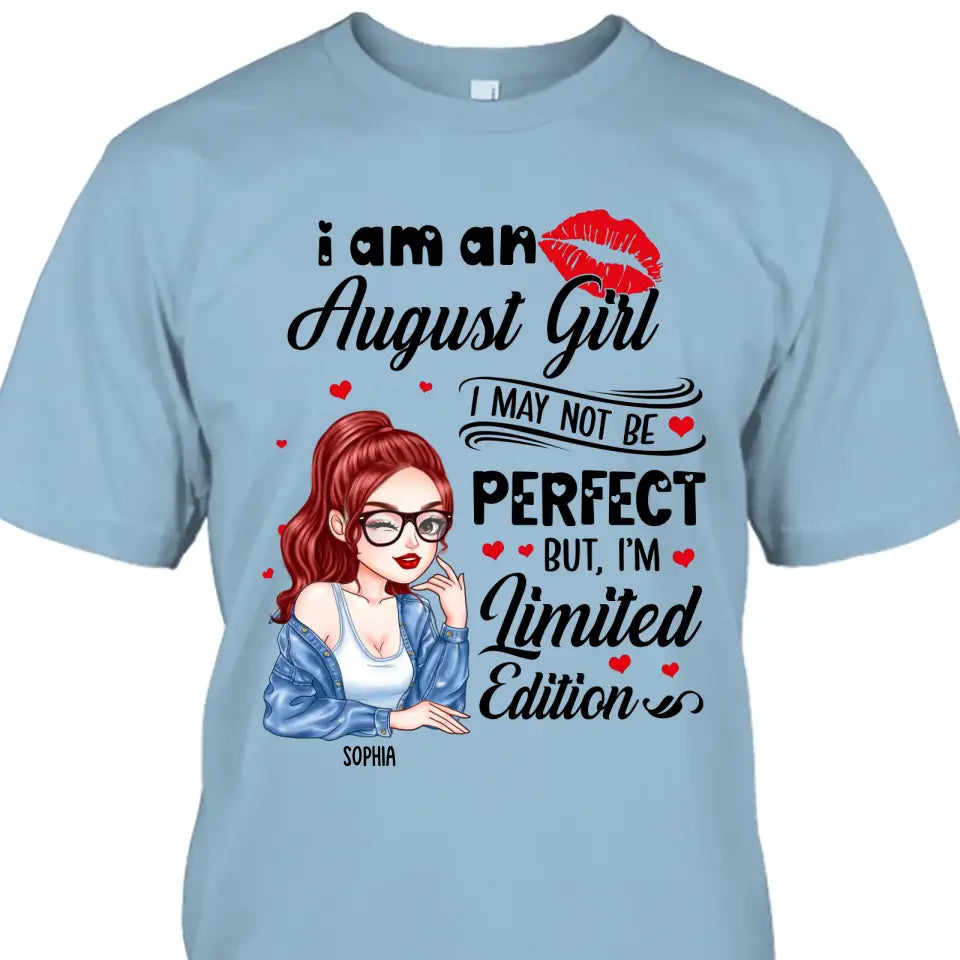 Custom 12 Birthday Month - I'm Limited Edition - Cute Girl - T-Shirt and Hoodie - Gift For Birthday