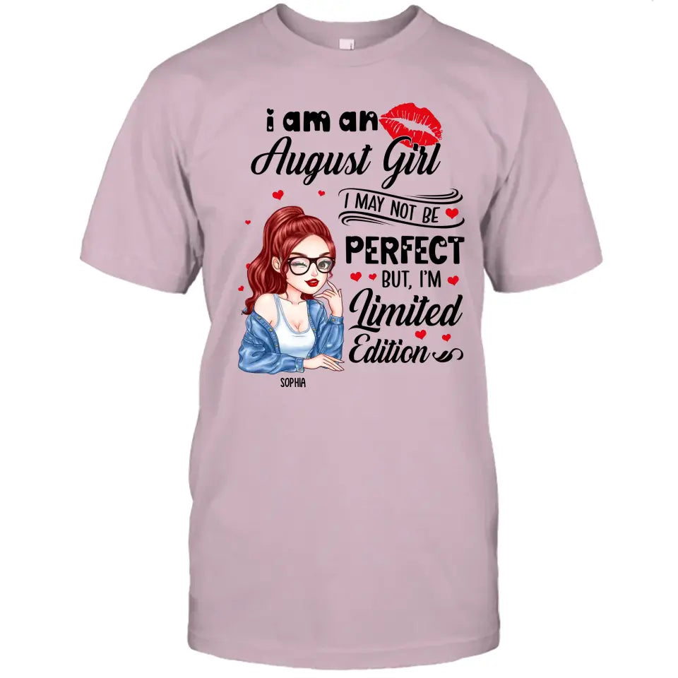 Custom 12 Birthday Month - I'm Limited Edition - Cute Girl - T-Shirt and Hoodie - Gift For Birthday