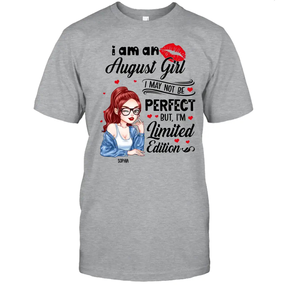 Custom 12 Birthday Month - I'm Limited Edition - Cute Girl - T-Shirt and Hoodie - Gift For Birthday