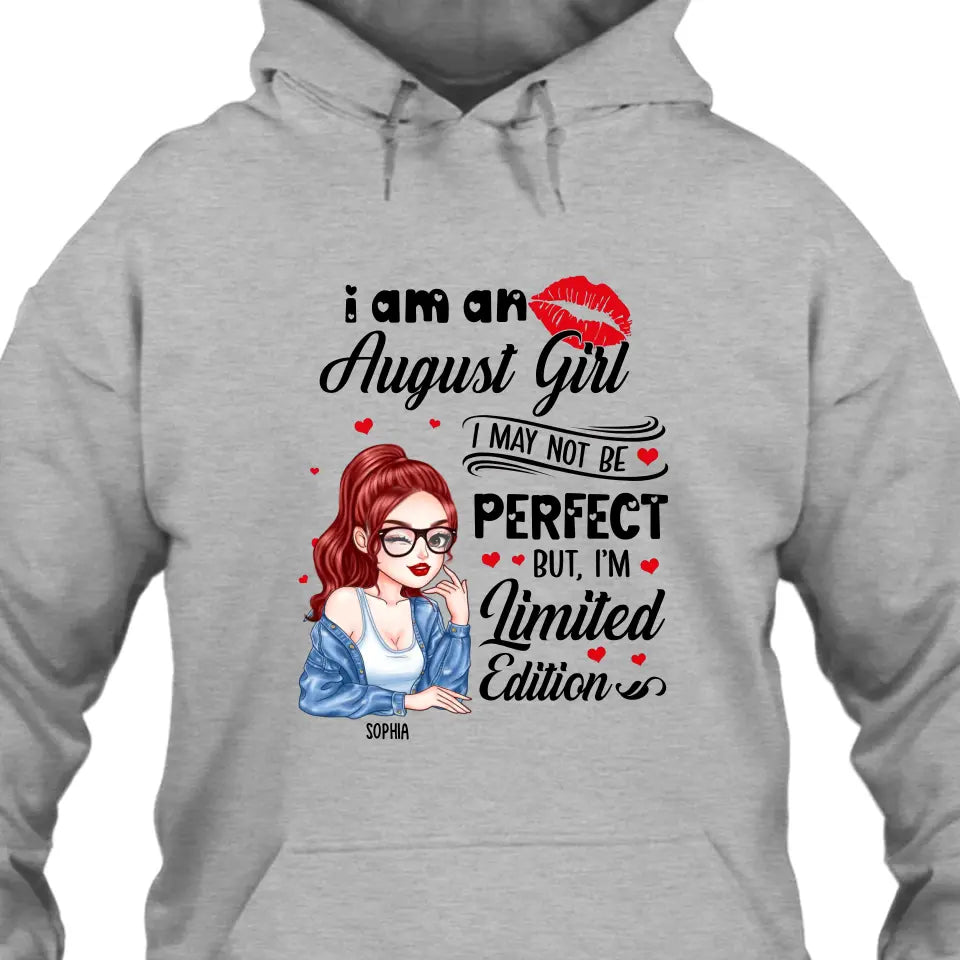 Custom 12 Birthday Month - I'm Limited Edition - Cute Girl - T-Shirt and Hoodie - Gift For Birthday