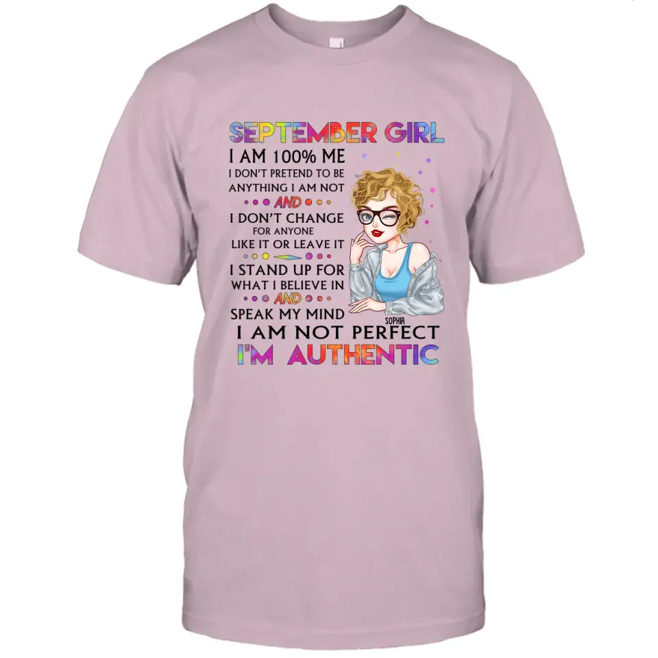 Personalized 12 Birthday Month - I'm Authentic Cute Girl - Personalized T-Shirt and Hoodie - Gift For Birthday