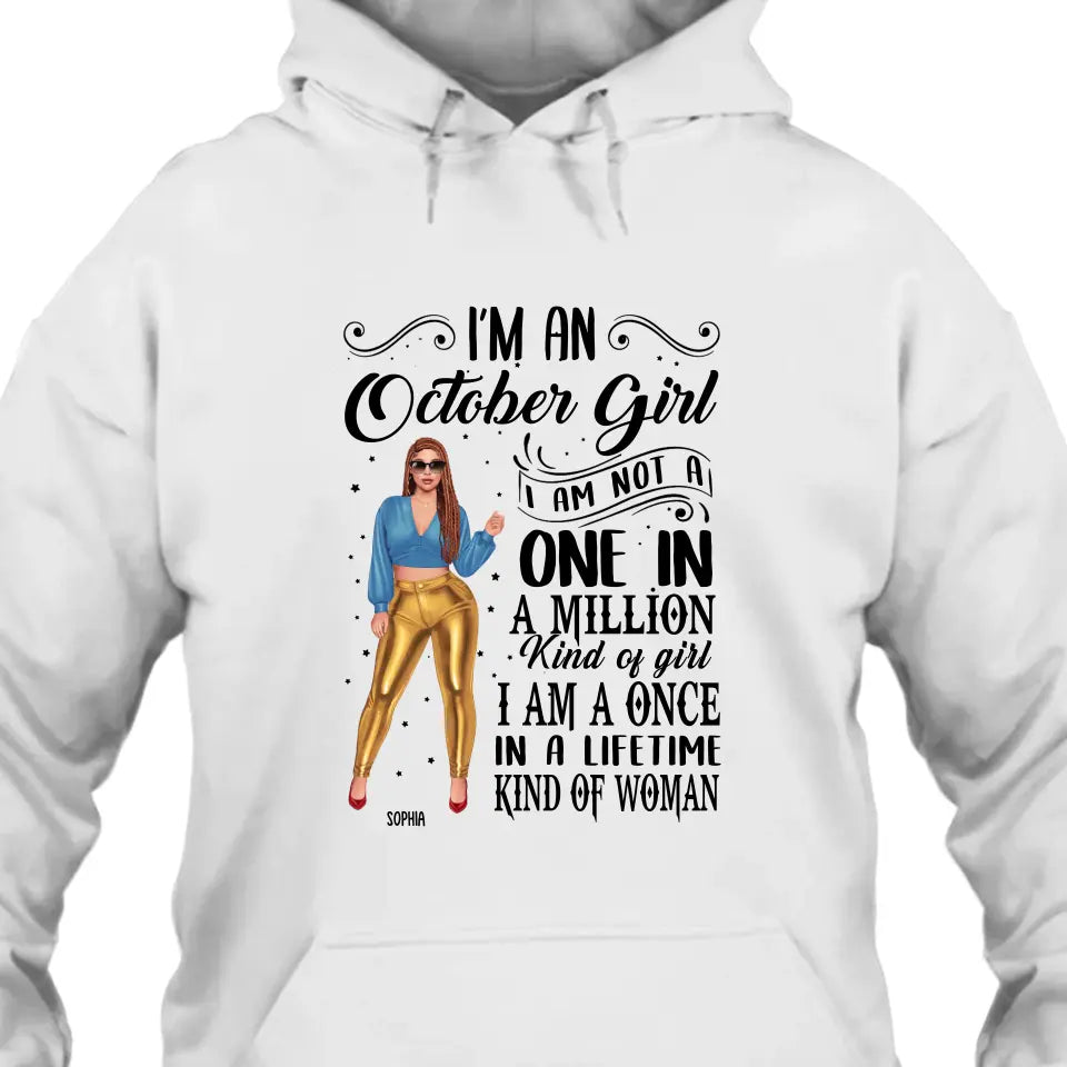 Fashion Girl - Personalized 12 Birth Month Girl - I Am A Once - Custom Shirt - Gift For Birthday