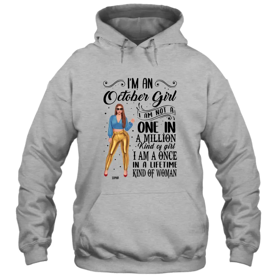 Fashion Girl - Personalized 12 Birth Month Girl - I Am A Once - Custom Shirt - Gift For Birthday