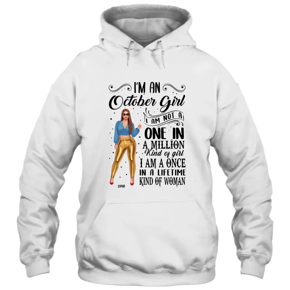 Fashion Girl - Personalized 12 Birth Month Girl - I Am A Once - Custom Shirt - Gift For Birthday