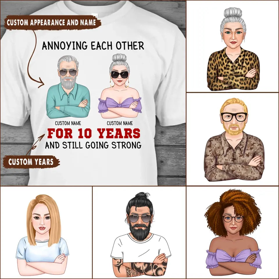 Annoying Each Other - Personalized T-Shirt and Hoodie - Matching Shirts for Couples, Husband and Wife - Valentine's Day, Anniversary Gift