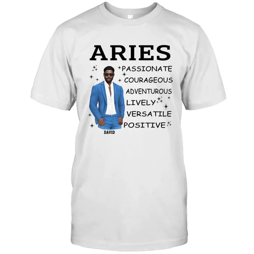 Personalized 12 Zodiac Signs - Zodiac Traits for Man - Custom T-Shirt and Hoodie - Gift For Birthday