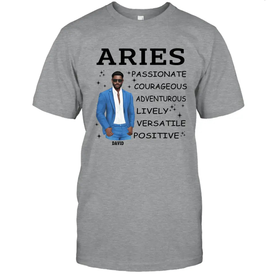 Personalized 12 Zodiac Signs - Zodiac Traits for Man - Custom T-Shirt and Hoodie - Gift For Birthday