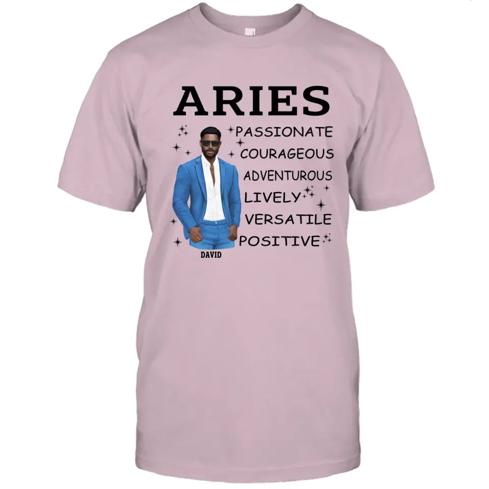 Personalized 12 Zodiac Signs - Zodiac Traits for Man - Custom T-Shirt and Hoodie - Gift For Birthday