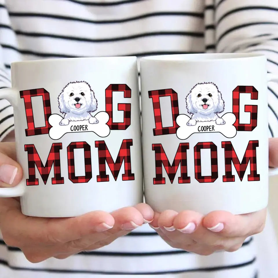 Dog Mom - Personalized Dog Breeds Mug - Custom Gift for Dog Lovers - Gift for Mother's Day, Christmas