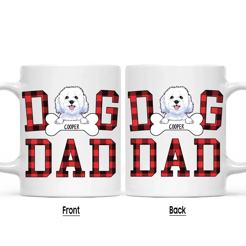 Dog Dad - Personalized Dog Breeds Mug - Custom Gift for Dog Lovers - Gift for Father's Day, Christmas