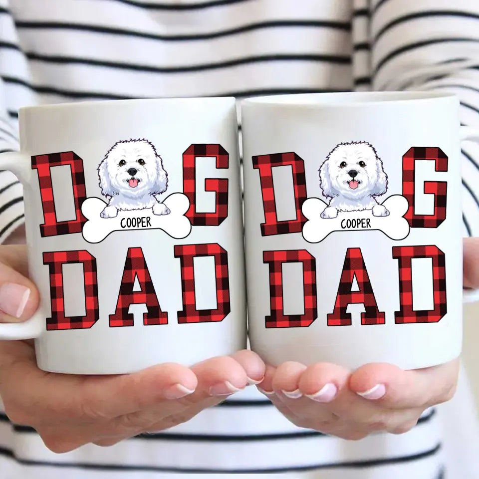 Dog Dad - Personalized Dog Breeds Mug - Custom Gift for Dog Lovers - Gift for Father's Day, Christmas