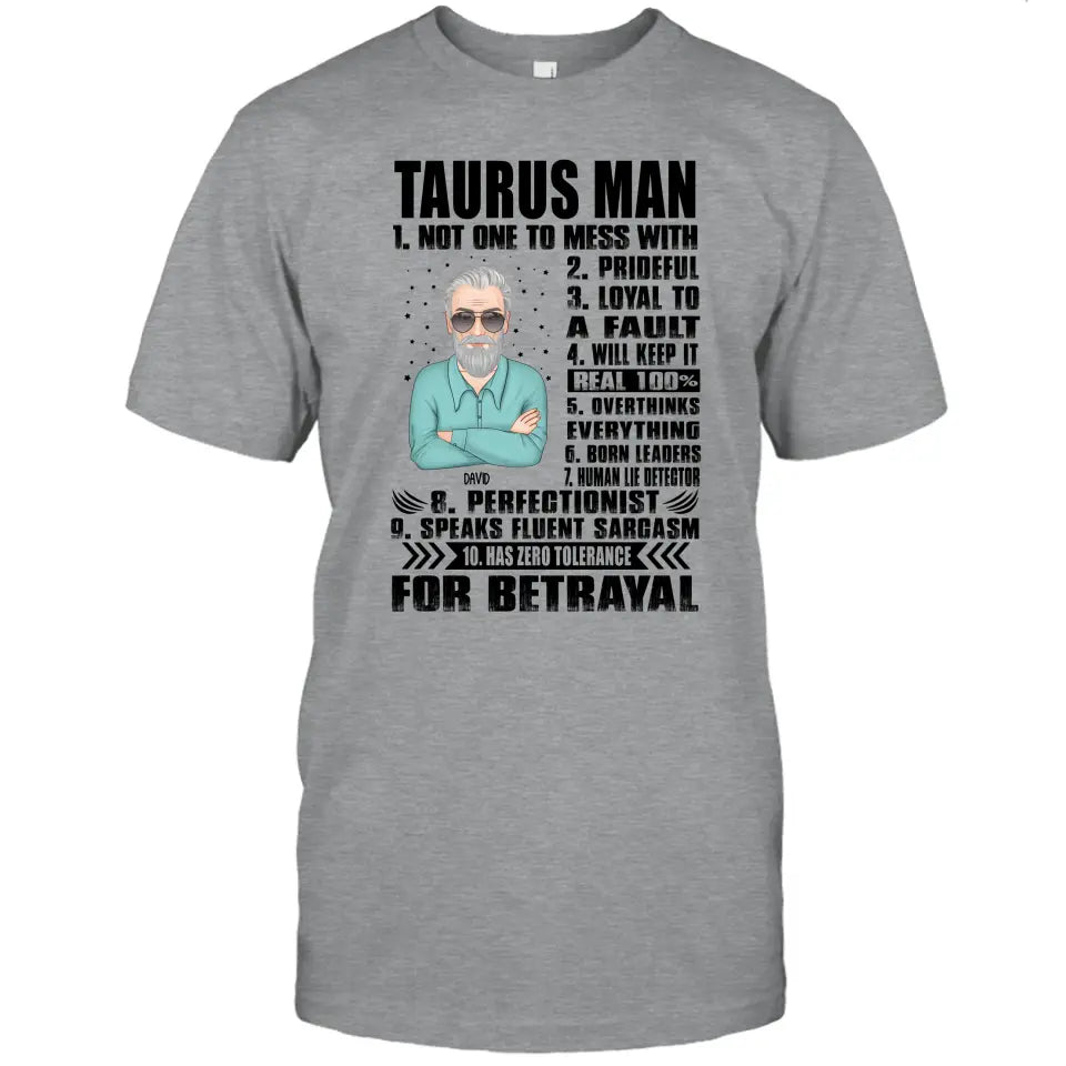 Personalized 12 Zodiac Signs - Zodiac Man - Custom T-Shirt and Hoodie - Gift For Birthday