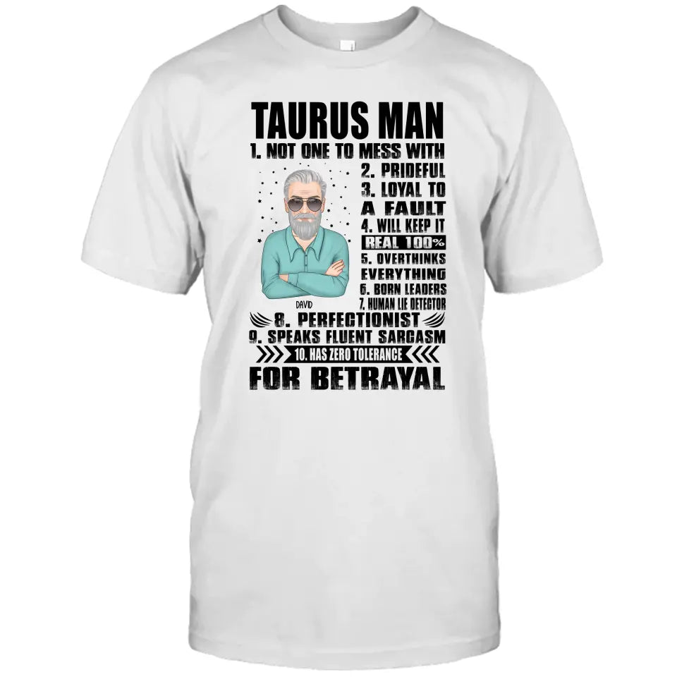 Personalized 12 Zodiac Signs - Zodiac Man - Custom T-Shirt and Hoodie - Gift For Birthday