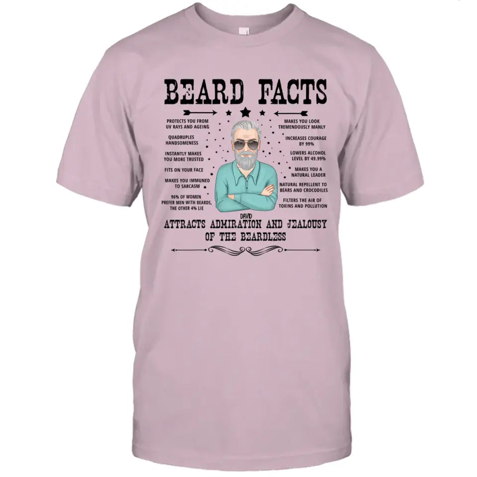 Beard Facts - Personalized T-shirt and Hoodie - Gift For Beard Lovers