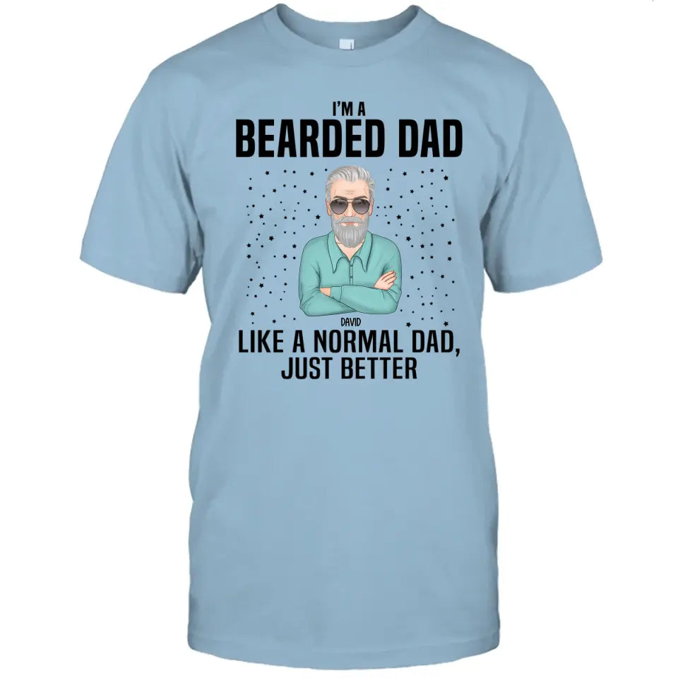 Beard Dad - Personalized T-shirt and Hoodie - Gift For Beard Lovers