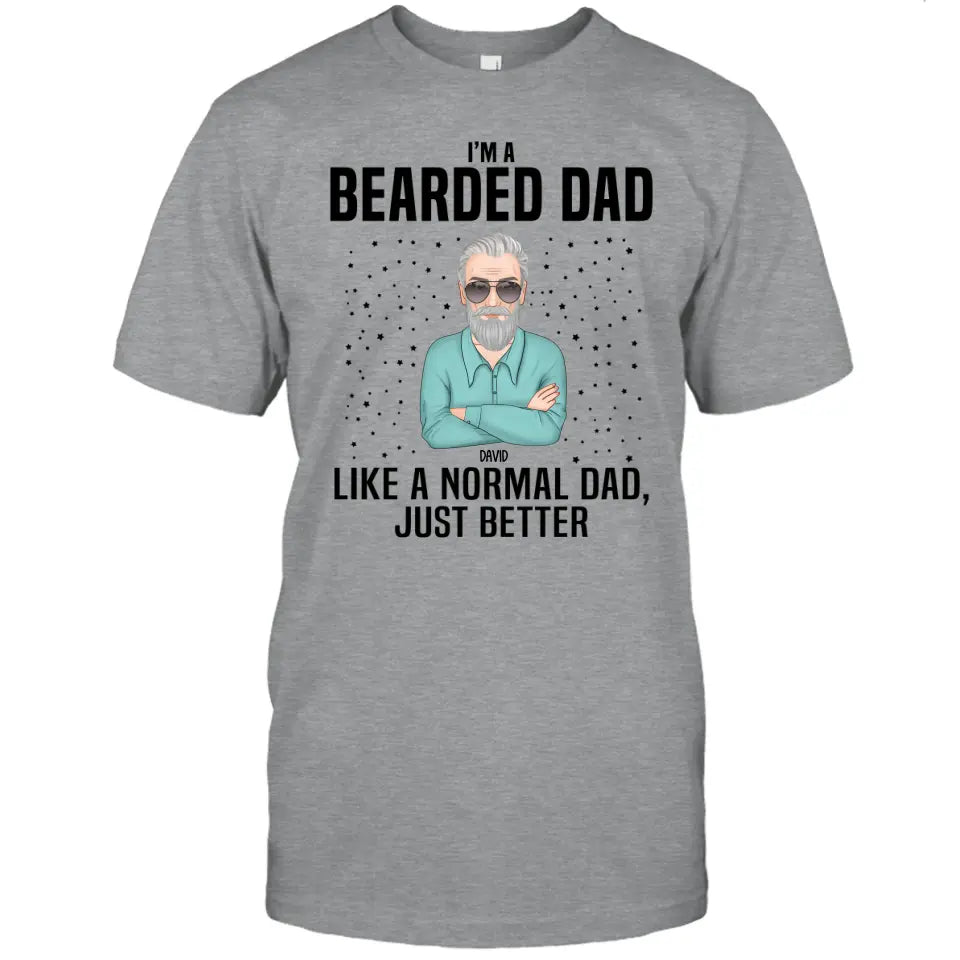 Beard Dad - Personalized T-shirt and Hoodie - Gift For Beard Lovers