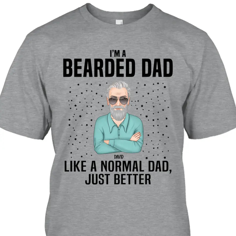 Beard Dad - Personalized T-shirt and Hoodie - Gift For Beard Lovers