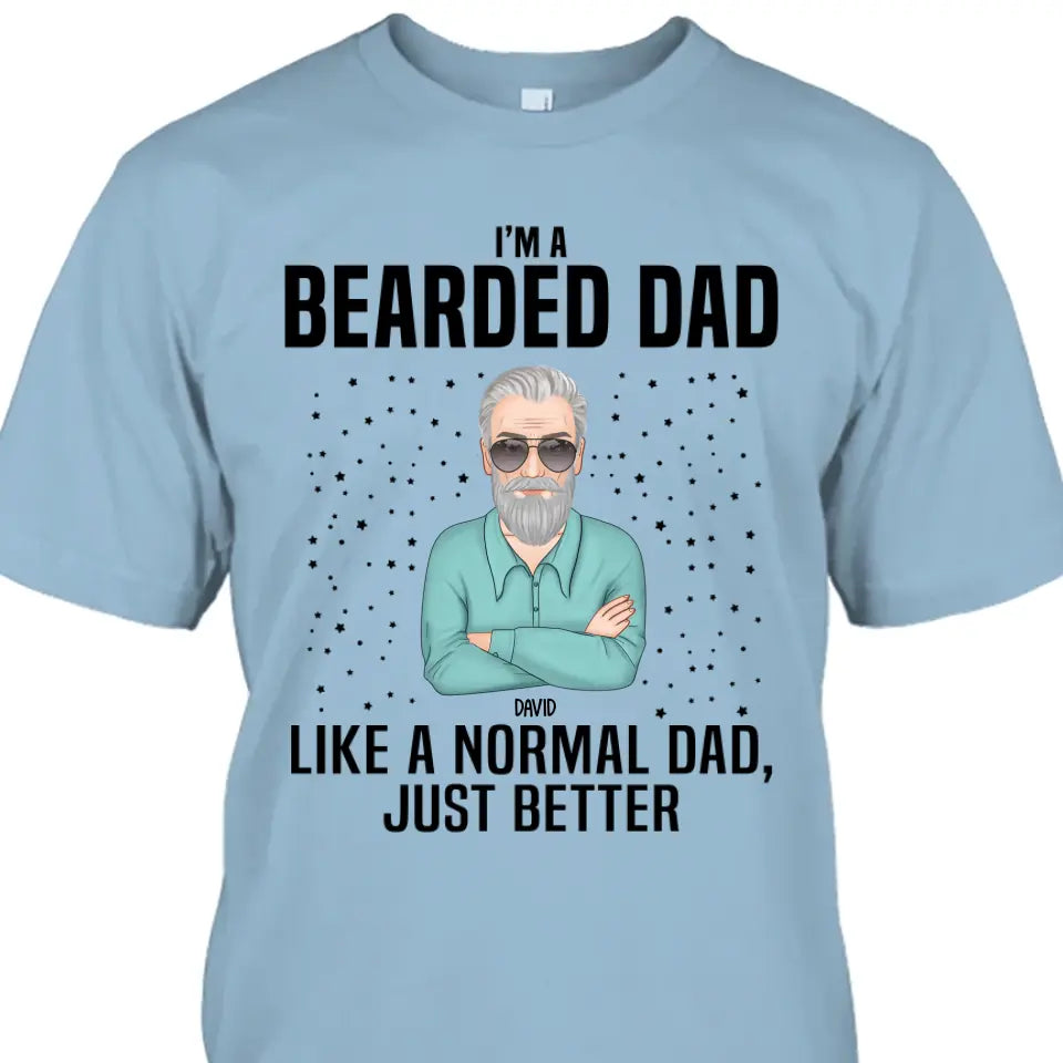 Beard Dad - Personalized T-shirt and Hoodie - Gift For Beard Lovers