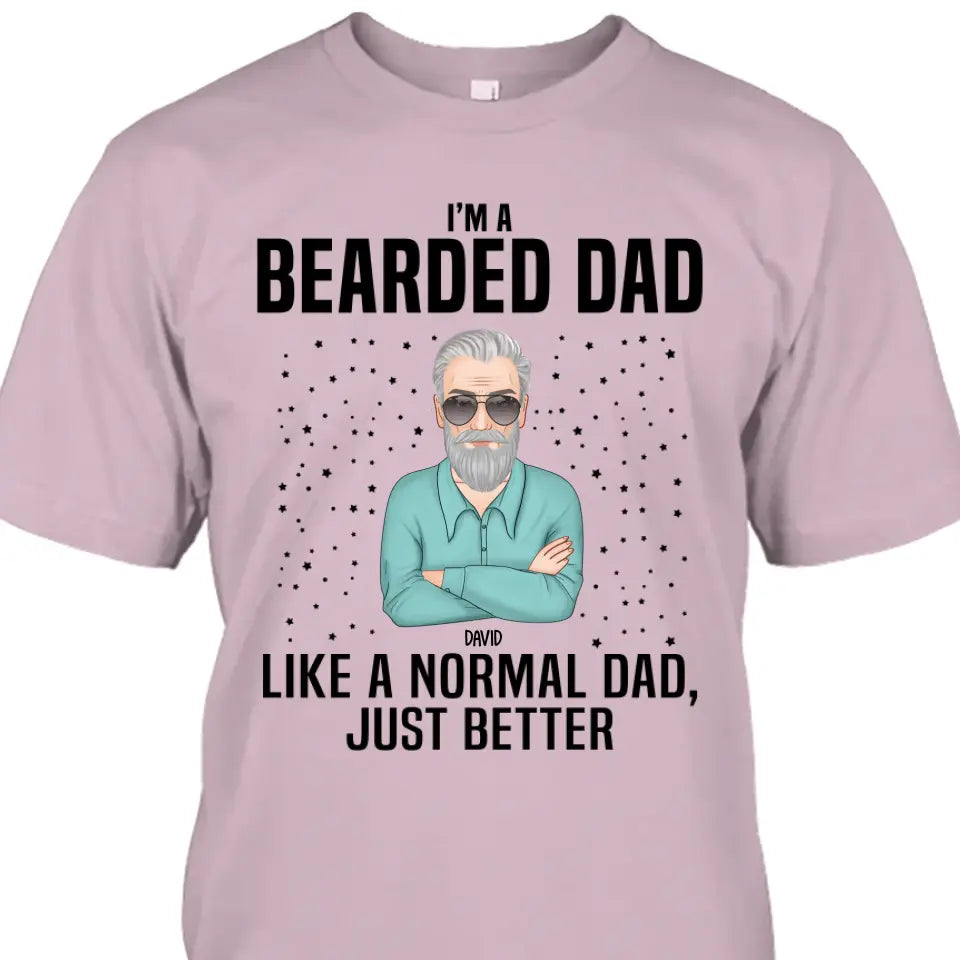 Beard Dad - Personalized T-shirt and Hoodie - Gift For Beard Lovers