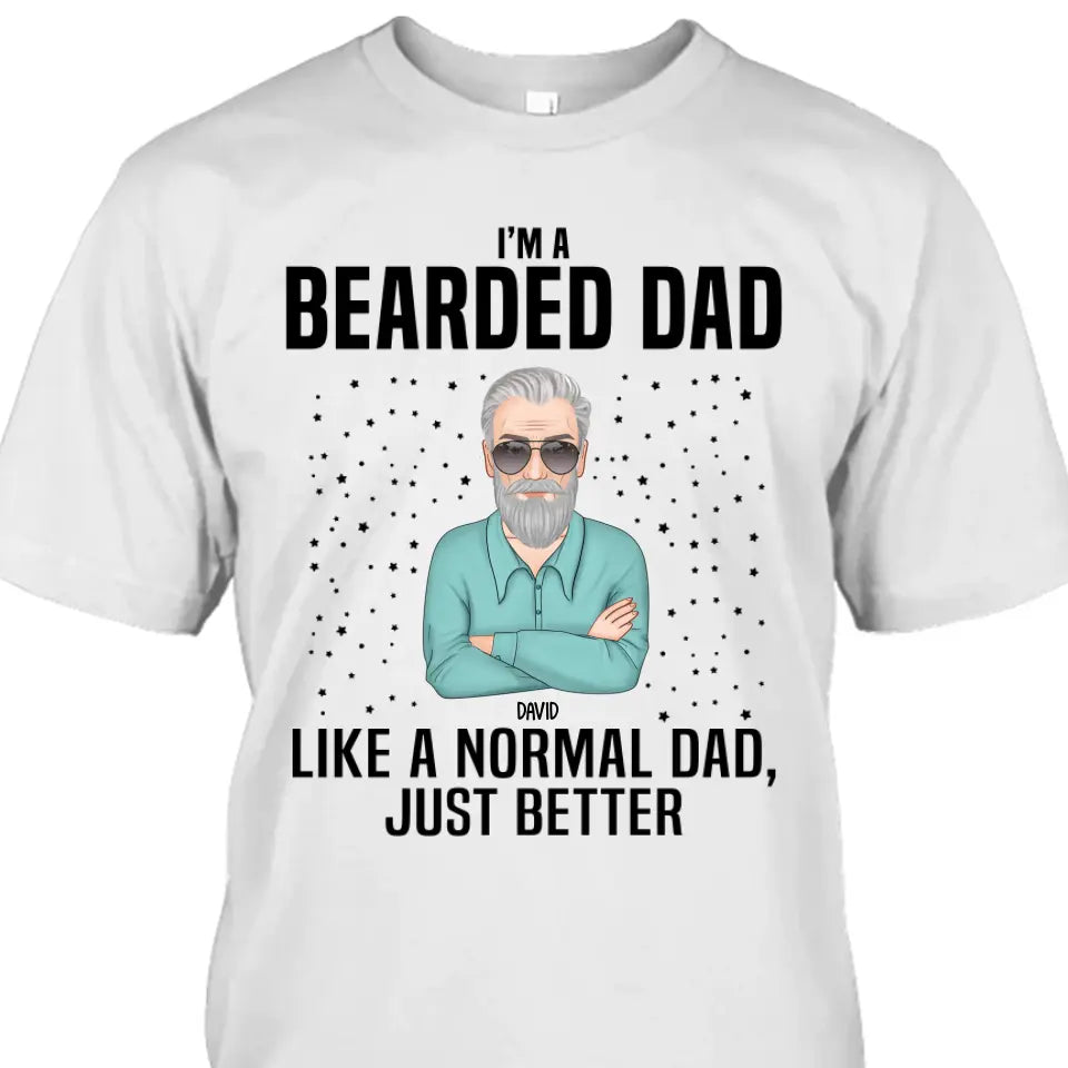 Beard Dad - Personalized T-shirt and Hoodie - Gift For Beard Lovers