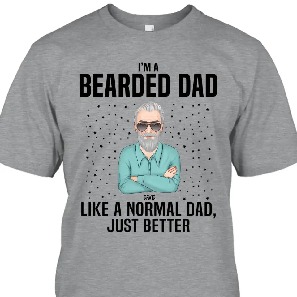 Beard Dad - Personalized T-shirt and Hoodie - Gift For Beard Lovers