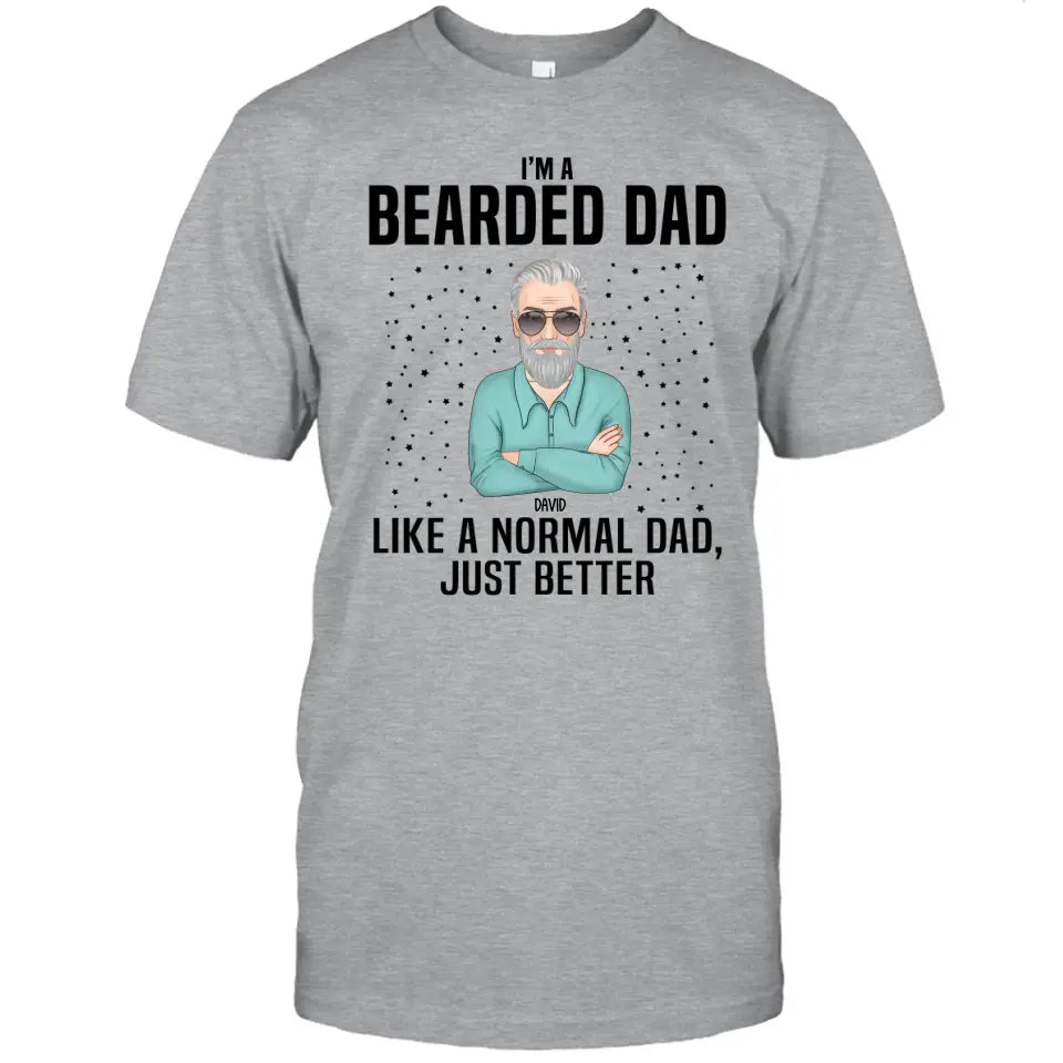 Beard Dad - Personalized T-shirt and Hoodie - Gift For Beard Lovers