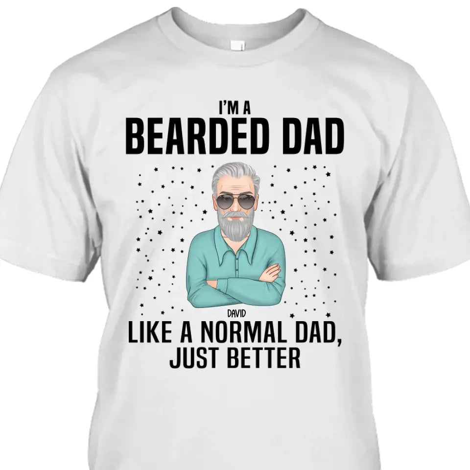 Beard Dad - Personalized T-shirt and Hoodie - Gift For Beard Lovers