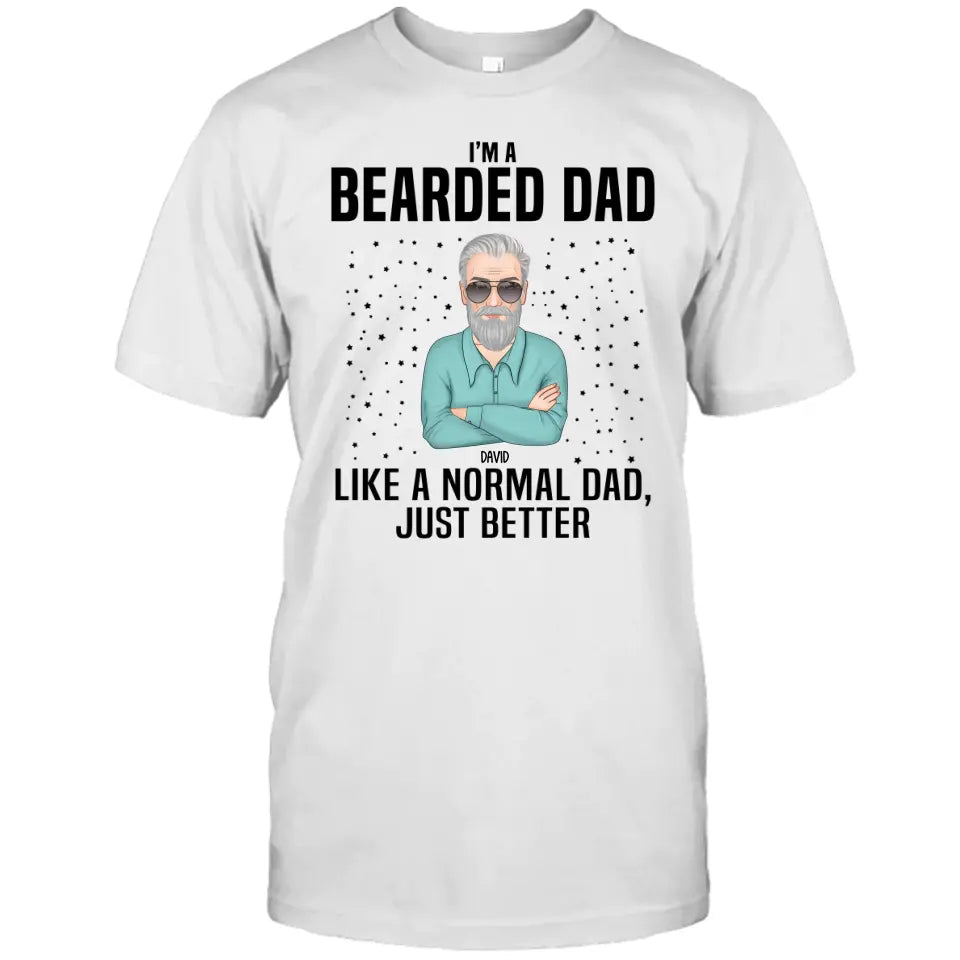 Beard Dad - Personalized T-shirt and Hoodie - Gift For Beard Lovers