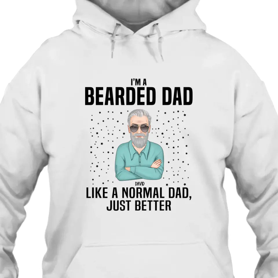 Beard Dad - Personalized T-shirt and Hoodie - Gift For Beard Lovers