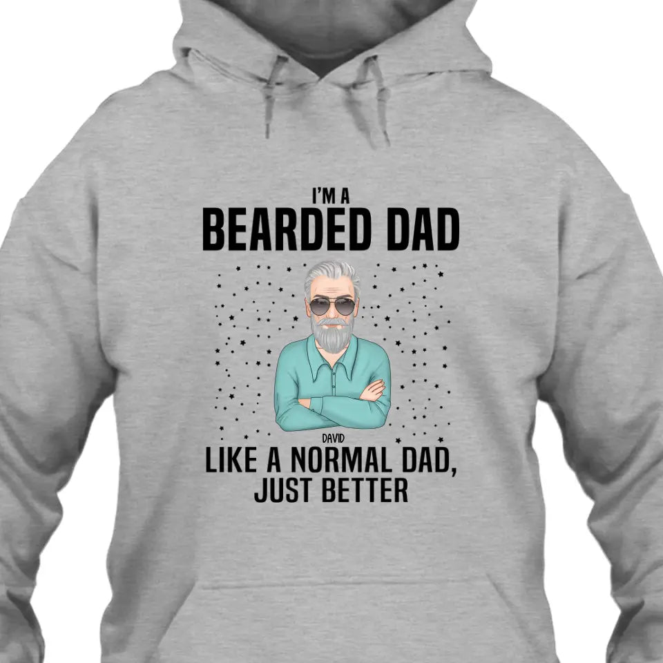 Beard Dad - Personalized T-shirt and Hoodie - Gift For Beard Lovers