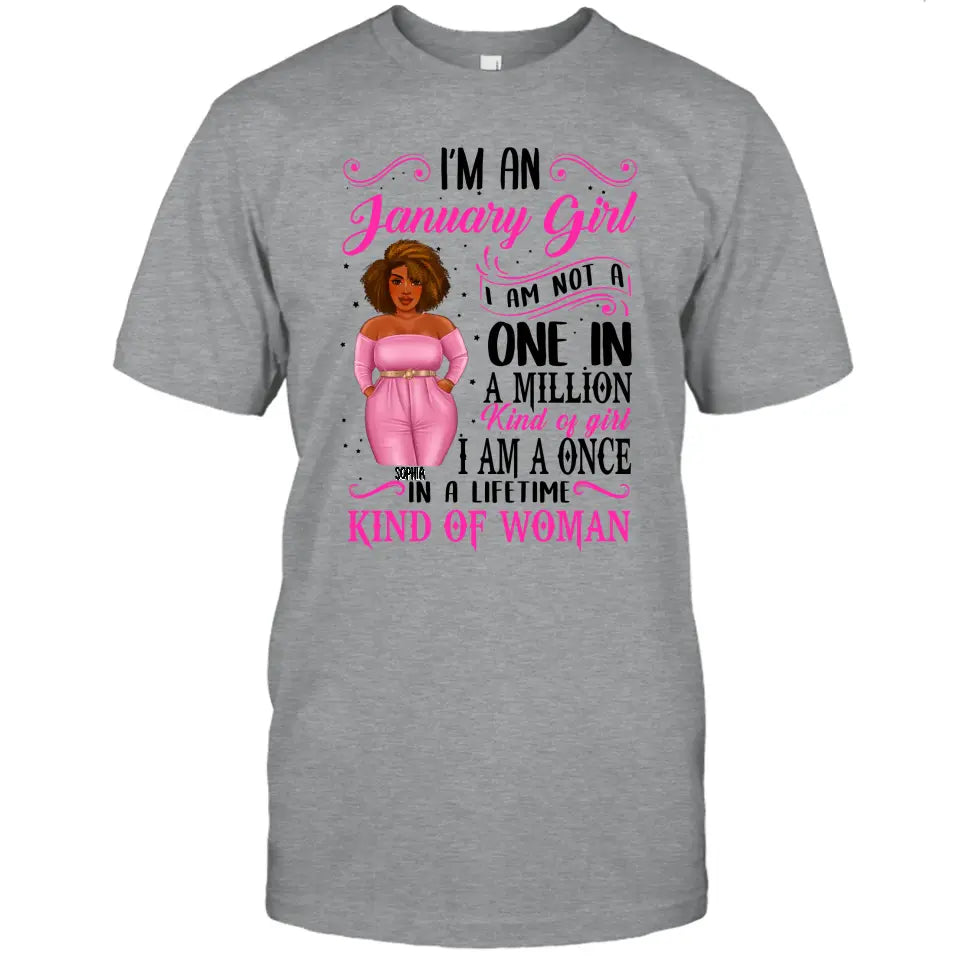 Personalized Birth Month and Color - I Am A Once - T-Shirt and Hoodie - Funny Gift For Birthday