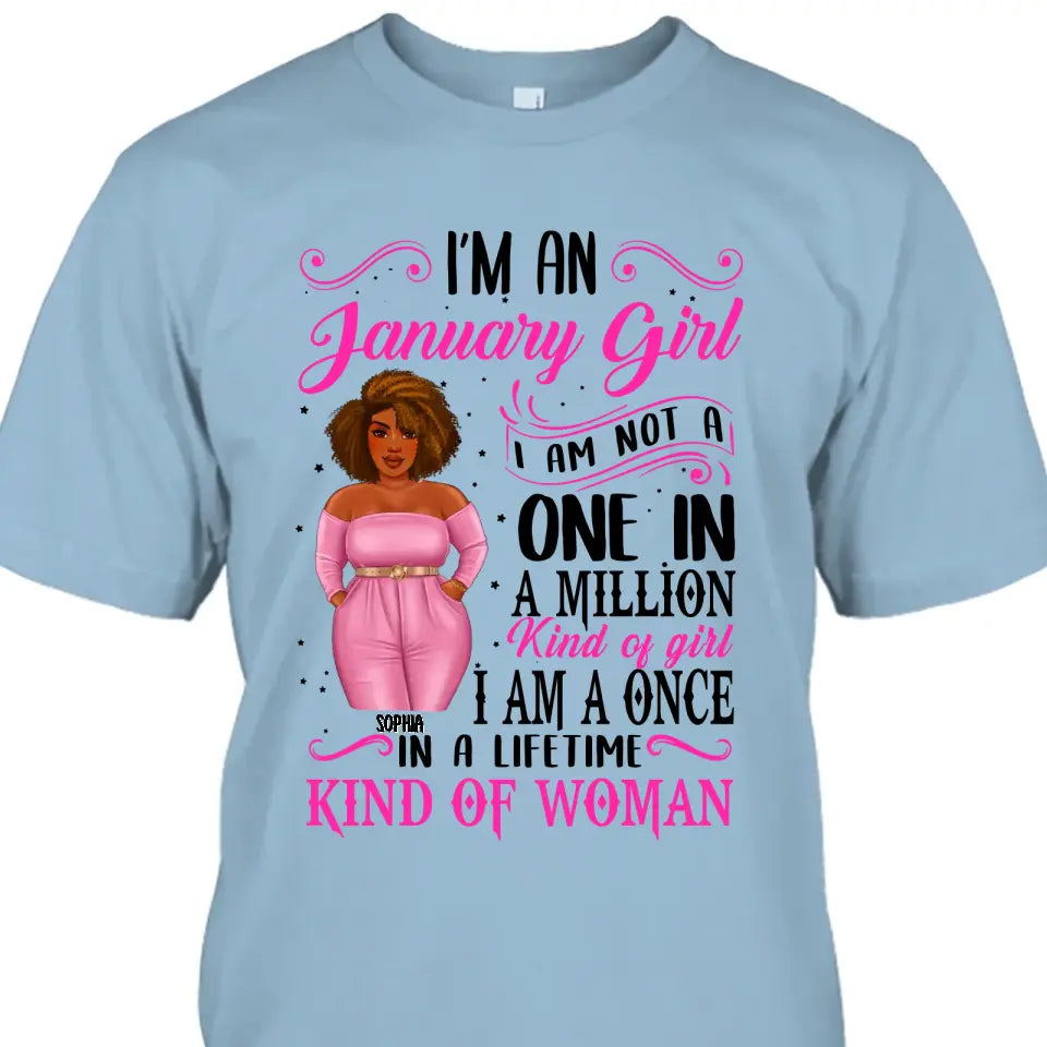 Personalized Birth Month and Color - I Am A Once - T-Shirt and Hoodie - Funny Gift For Birthday