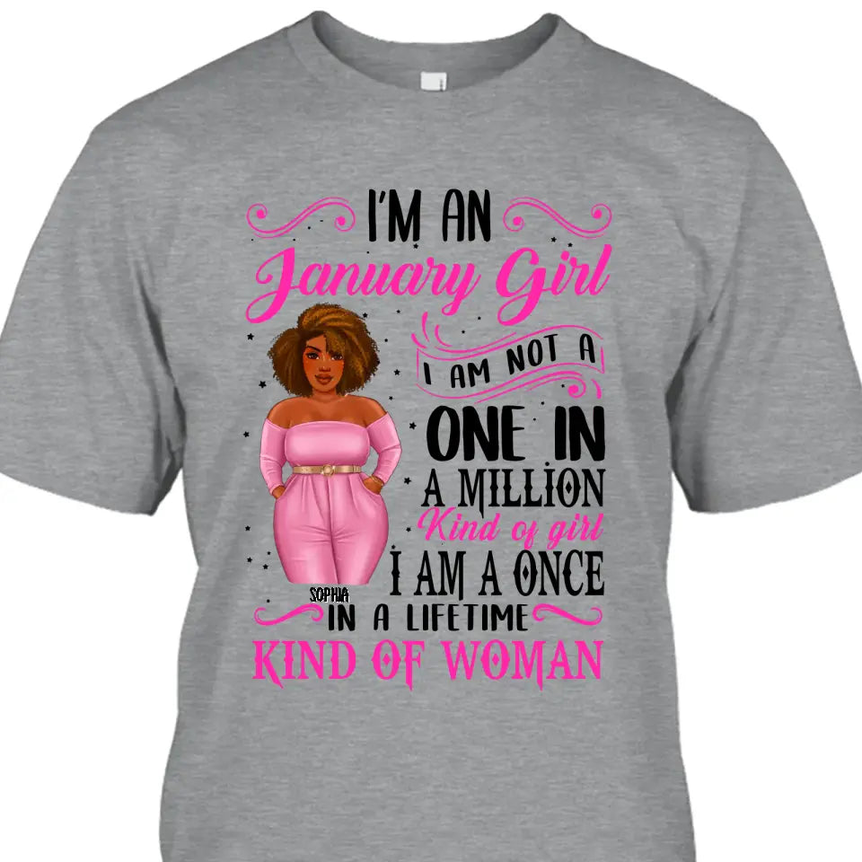 Personalized Birth Month and Color - I Am A Once - T-Shirt and Hoodie - Funny Gift For Birthday