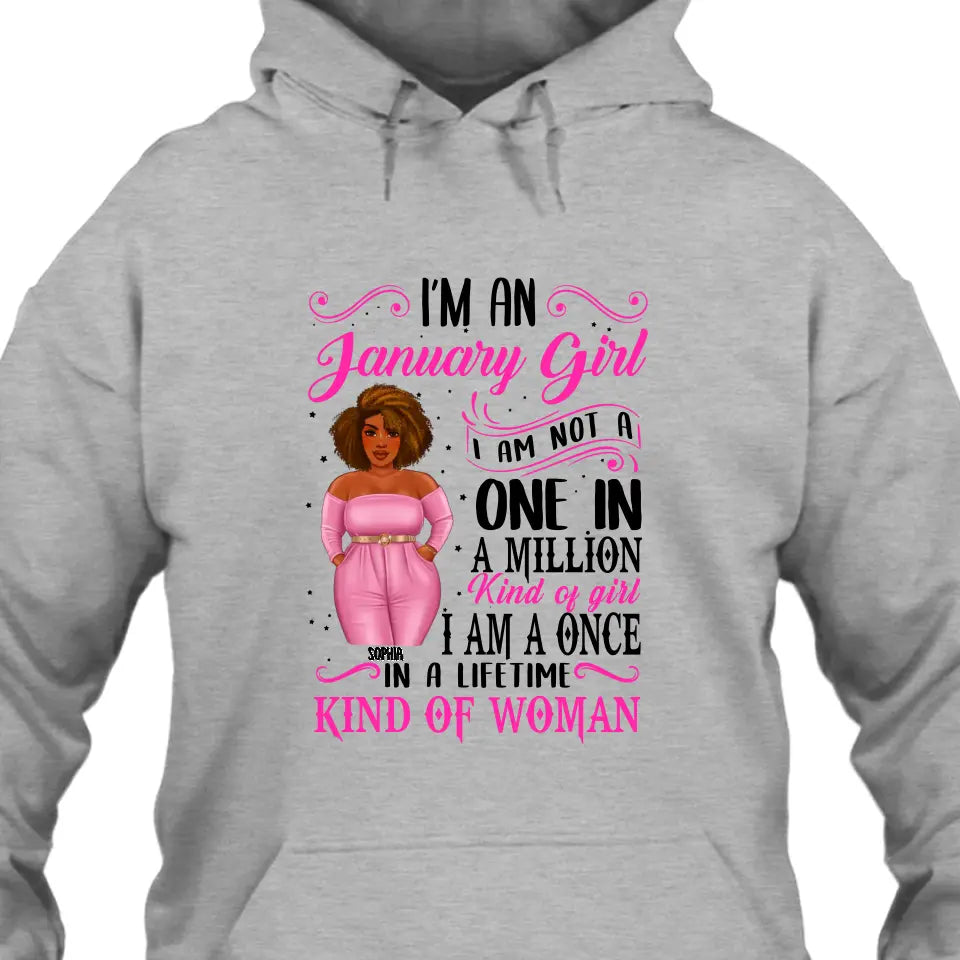 Personalized Birth Month and Color - I Am A Once - T-Shirt and Hoodie - Funny Gift For Birthday