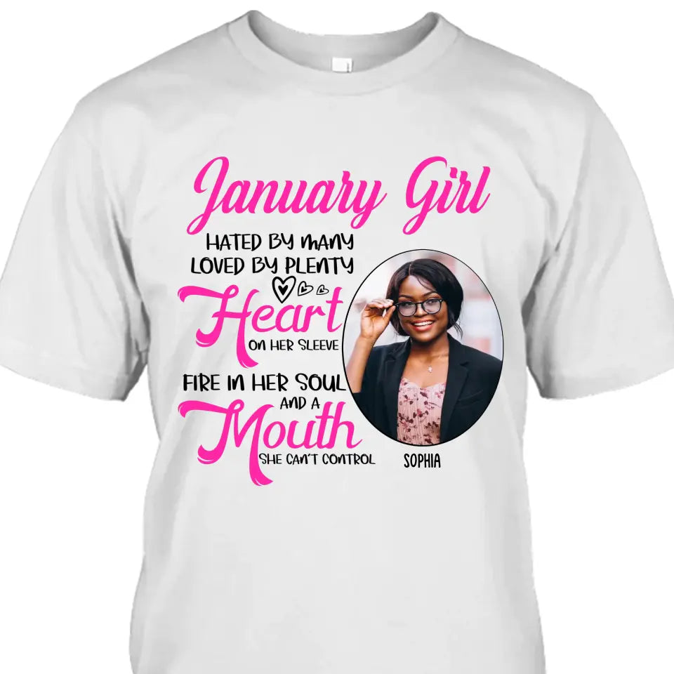 Custom 12 Birth Month Girl - Hated By Many - T-Shirt and Hoodie - Gift For Birthday