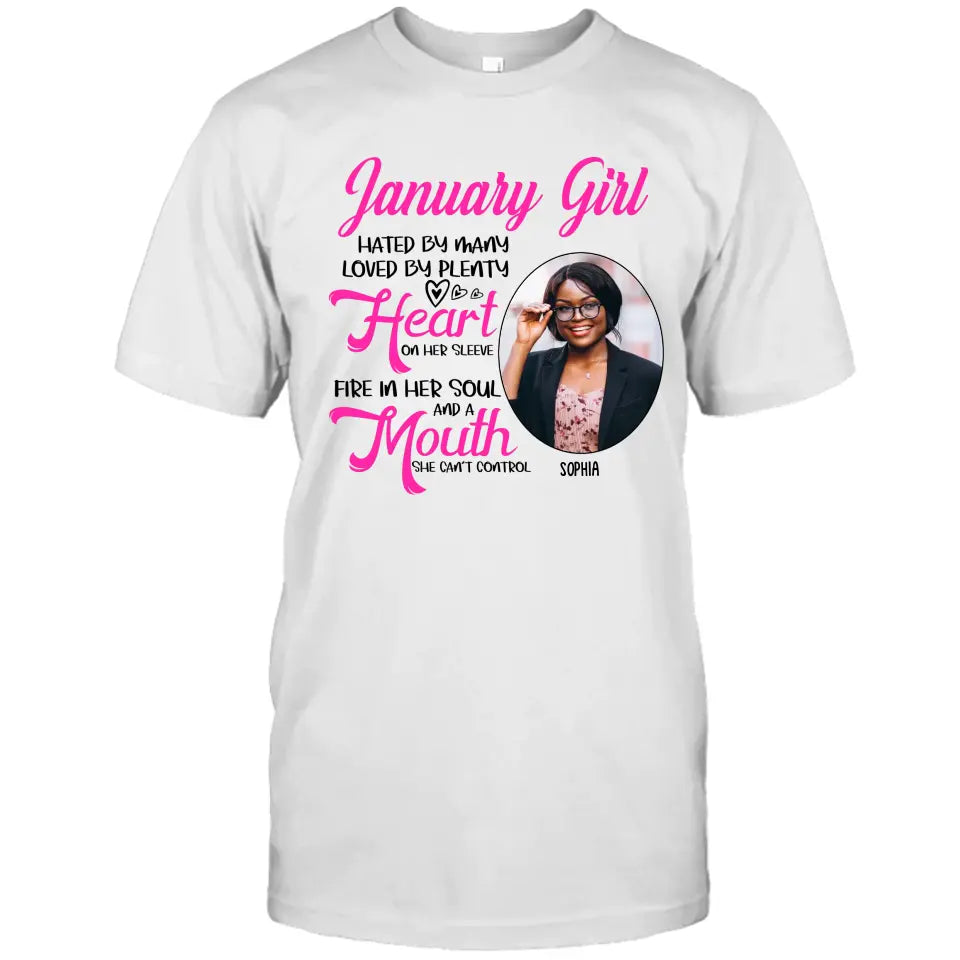 Custom 12 Birth Month Girl - Hated By Many - T-Shirt and Hoodie - Gift For Birthday