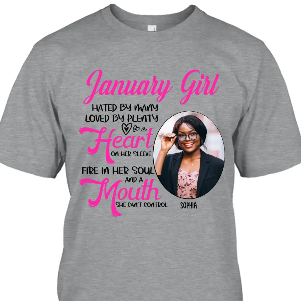 Custom 12 Birth Month Girl - Hated By Many - T-Shirt and Hoodie - Gift For Birthday