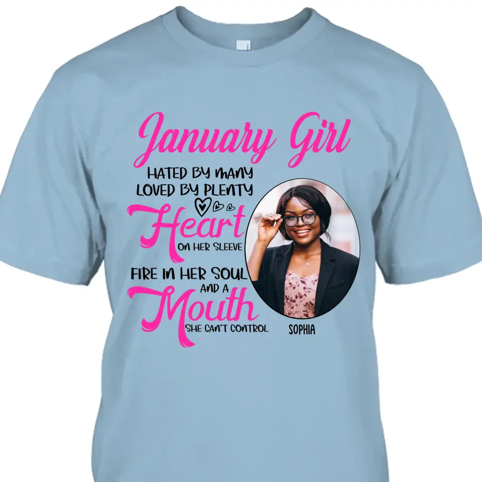 Custom 12 Birth Month Girl - Hated By Many - T-Shirt and Hoodie - Gift For Birthday