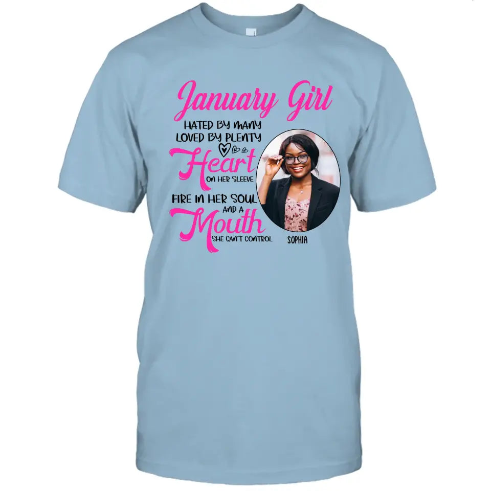 Custom 12 Birth Month Girl - Hated By Many - T-Shirt and Hoodie - Gift For Birthday