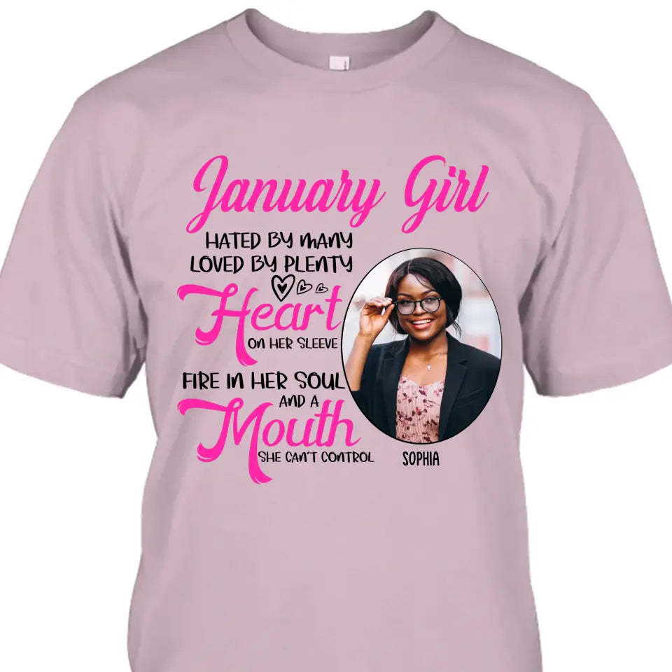 Custom 12 Birth Month Girl - Hated By Many - T-Shirt and Hoodie - Gift For Birthday