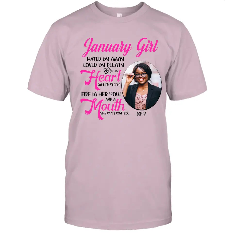 Custom 12 Birth Month Girl - Hated By Many - T-Shirt and Hoodie - Gift For Birthday